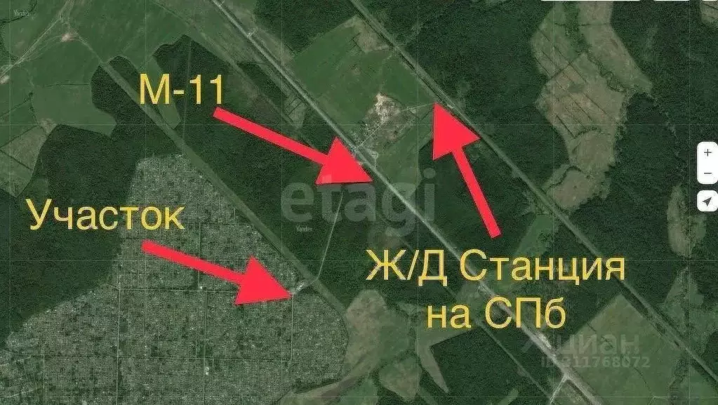 Участок в Ленинградская область, Тосненский район, Трубникоборское ... - Фото 0