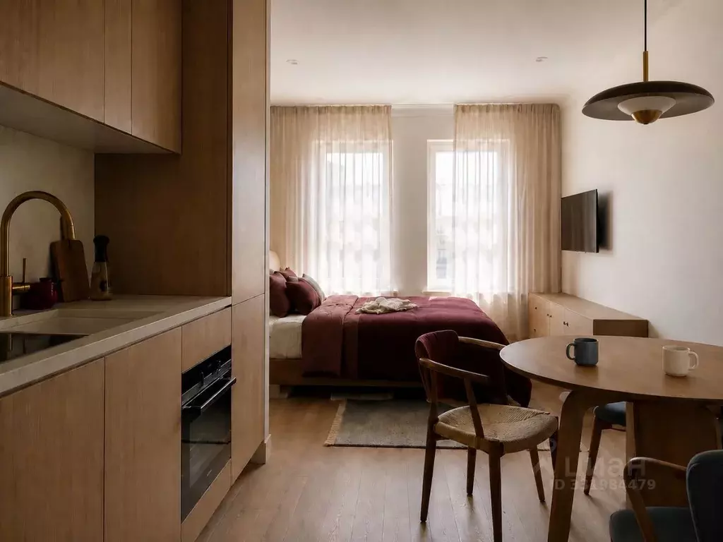 Студия Санкт-Петербург ул. Плуталова, 20 (18.0 м) - Фото 1