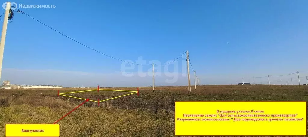 Участок в Краснодарский край, муниципальный округ Анапа, посёлок ... - Фото 2