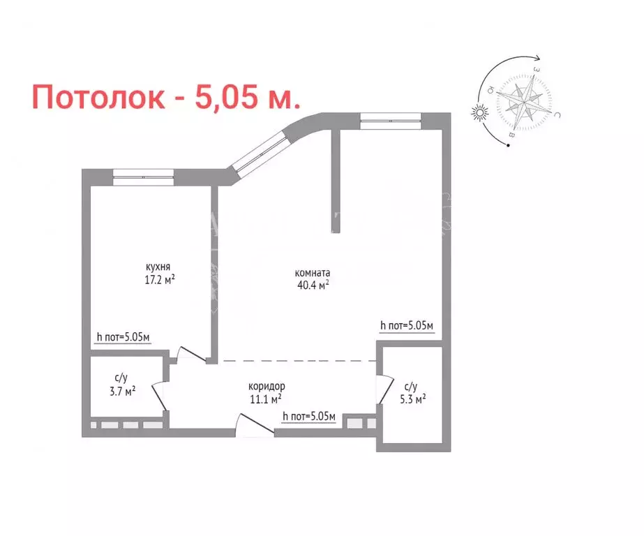 2-комнатная квартира: Москва, улица Крузенштерна, 6 (78 м) - Фото 0