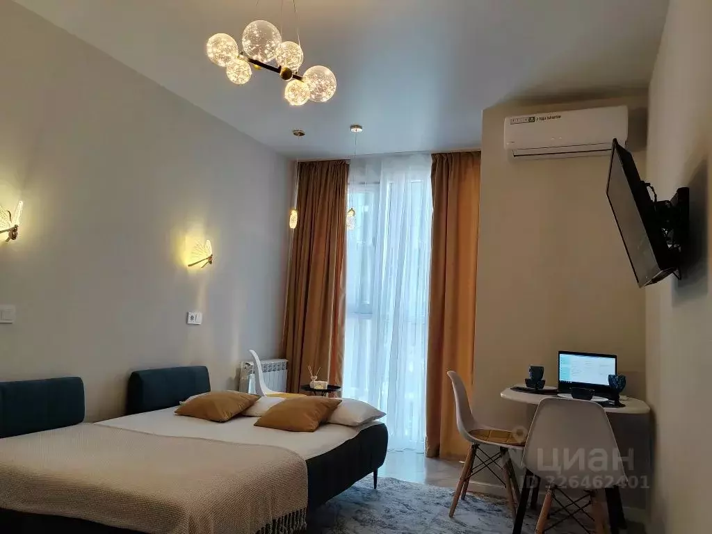 1-к кв. Краснодарский край, Сочи Бытха мкр, ул. Ясногорская, 16/6к2 ... - Фото 1