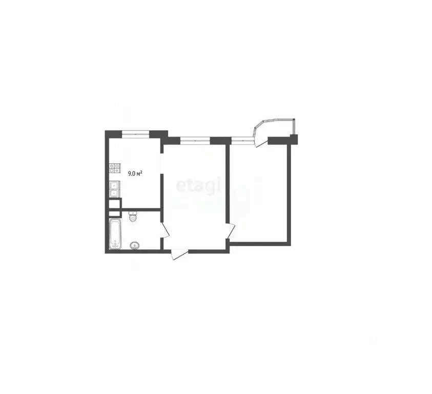 2-к кв. Москва Большая Марфинская ул., 1к3 (53.6 м) - Фото 2