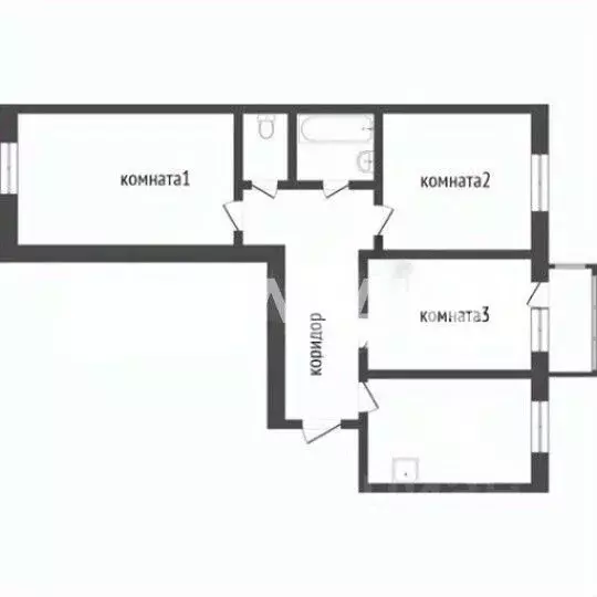 3-к кв. Бурятия, Улан-Удэ ул. Цивилева, 33 (64.3 м) - Фото 2