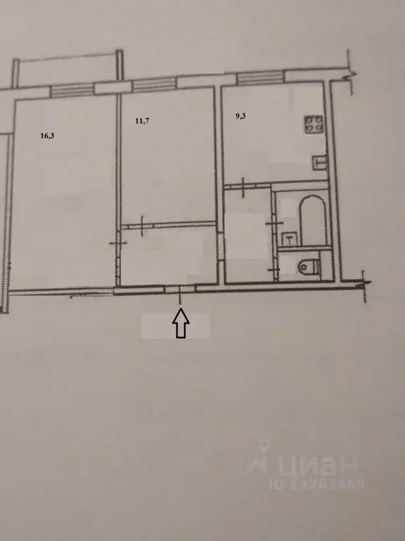 2-к кв. Вологодская область, Череповец ул. Ленина, 3 (49.8 м) - Фото 2