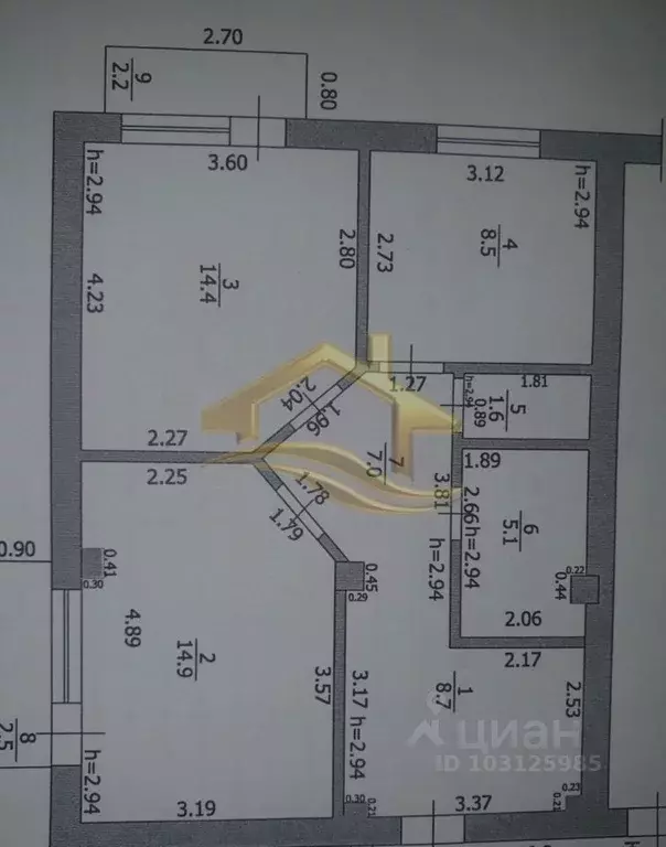 2-к кв. Краснодарский край, Туапсе ул. Пушкина, 43 (60.2 м) - Фото 0