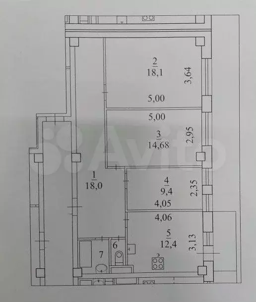 3-к. квартира, 76,5 м, 9/9 эт. - Фото 0