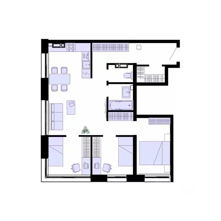 3-к кв. Приморский край, Владивосток Днепровская ул. (66.8 м) - Фото 2