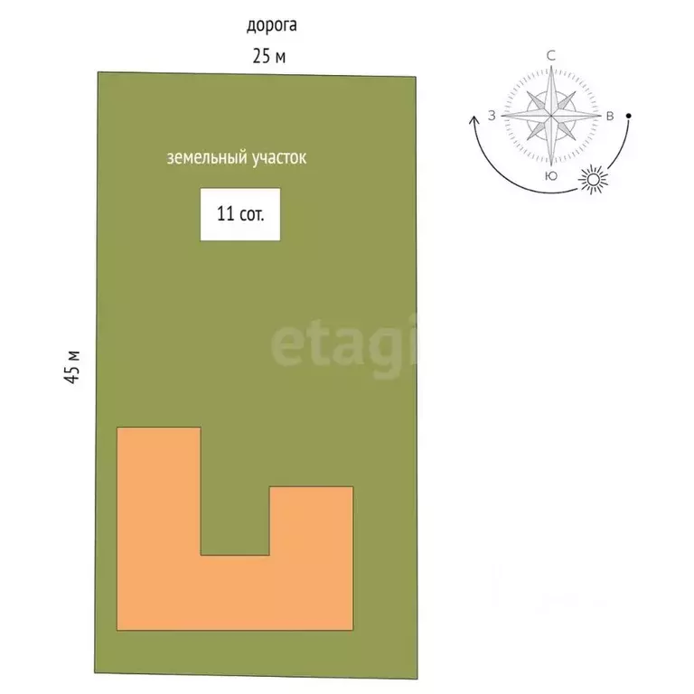 Участок в Ростовская область, Мясниковский район, с. Чалтырь  (11.0 ... - Фото 2