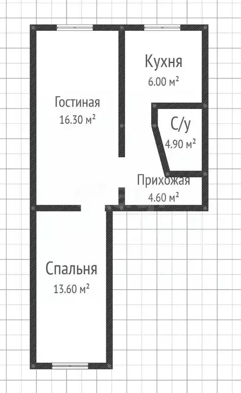 2-к кв. Краснодарский край, Ейск ул. Свободы (43.8 м) - Фото 1