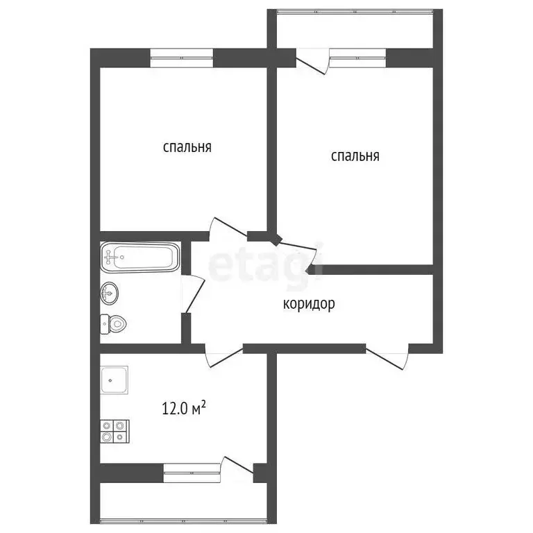 2-комнатная квартира: Таганрог, Парковый переулок, 4 (72.4 м) - Фото 1