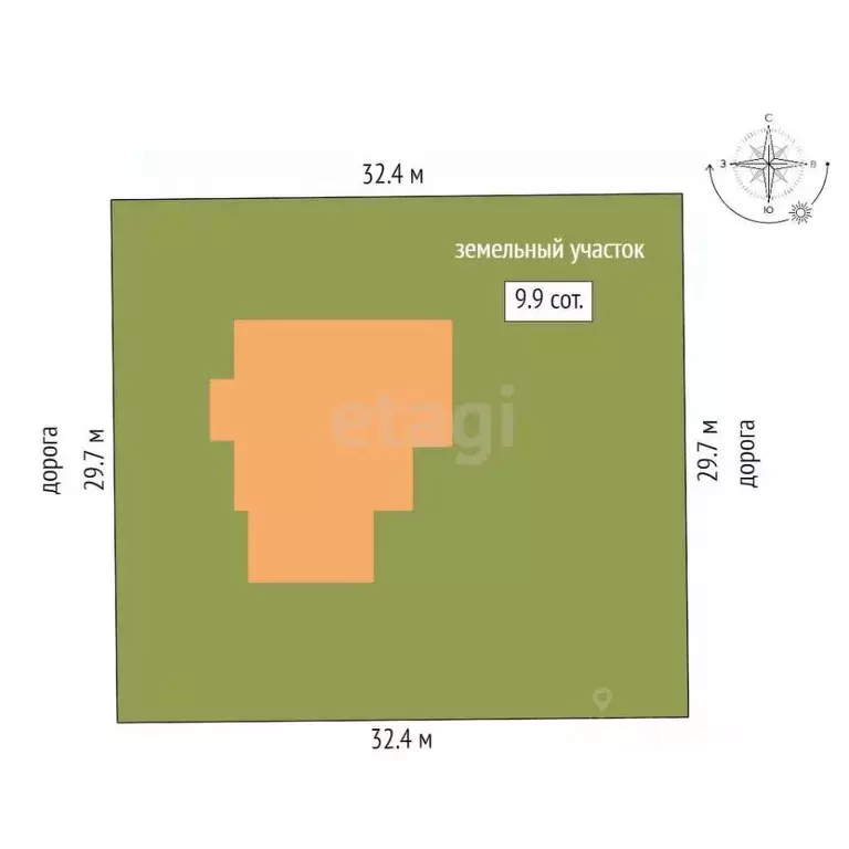 Дом в Омская область, Омский район муниципальный округ, с. Пушкино, ... - Фото 2