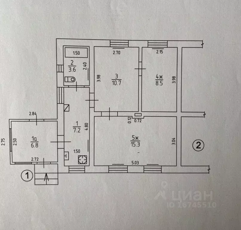 Дом в Калининградская область, Светлый Береговая ул., 13 (52 м) - Фото 2