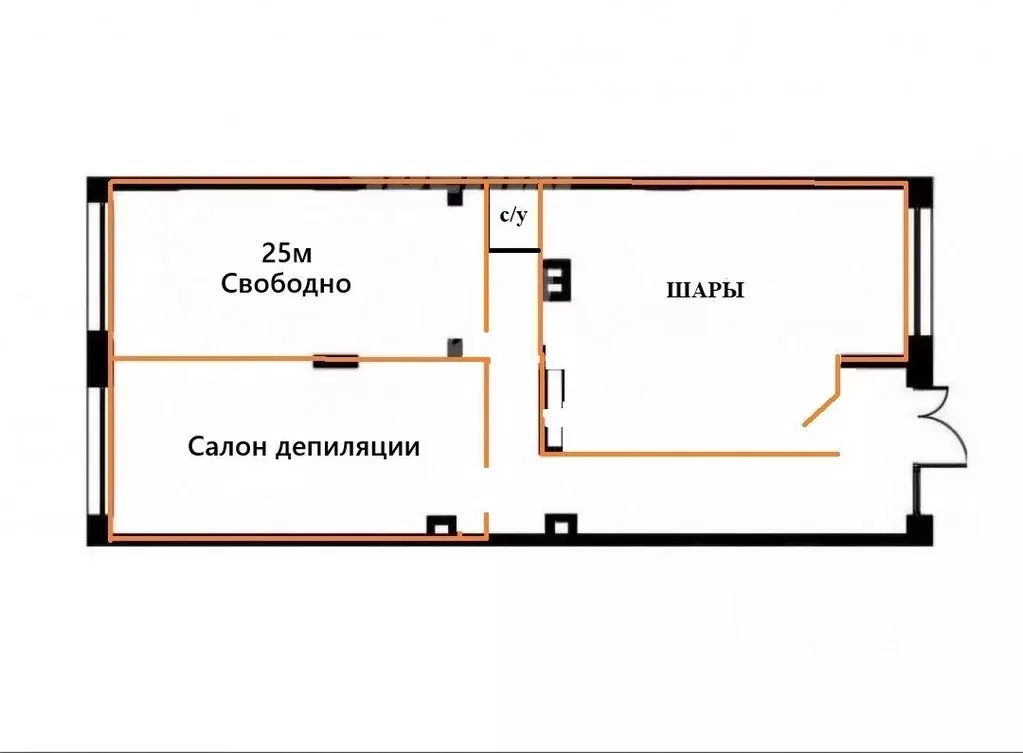 Помещение свободного назначения в Москва бул. Скандинавский, 7 (25 м) - Фото 2