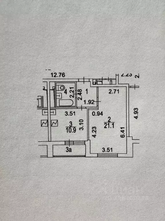 1-к кв. Москва Кусковская ул., 12/1 (42.0 м) - Фото 2