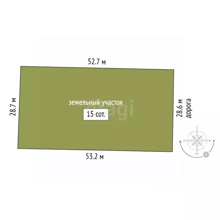 Участок в Вологодская область, пос. Надеево ул. Центральная (15.0 ... - Фото 2