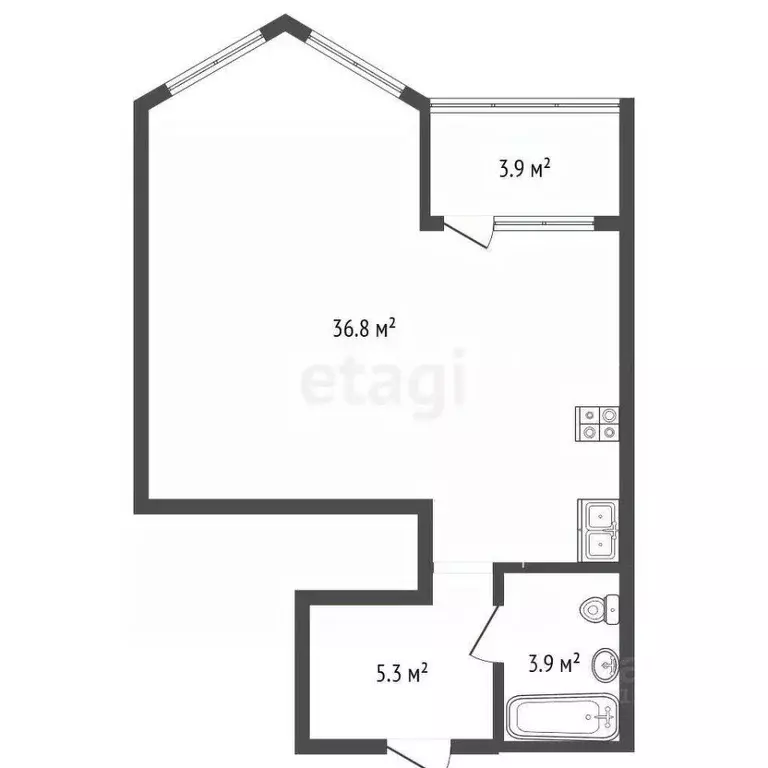 Студия Краснодарский край, Геленджик городской округ, с. Дивноморское ... - Фото 2