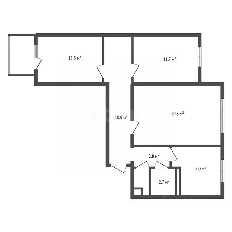 3-к кв. Воронежская область, Воронеж ул. Курчатова, 36А (67.2 м) - Фото 2