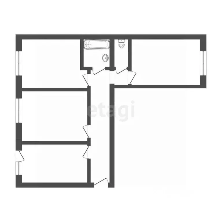 3-к кв. Костромская область, Кострома Давыдовский-3 мкр, 20 (64.5 м) - Фото 2