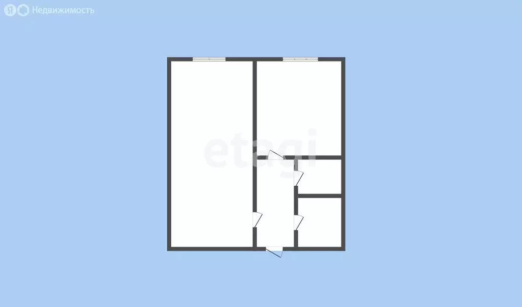 1-комнатная квартира: Черкесск, Октябрьская улица, 9Н (52 м) - Фото 0