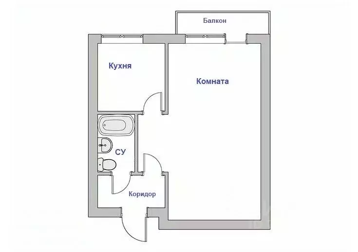 1-к кв. Москва ул. Симоновский Вал, 13К2 (31.6 м) - Фото 2