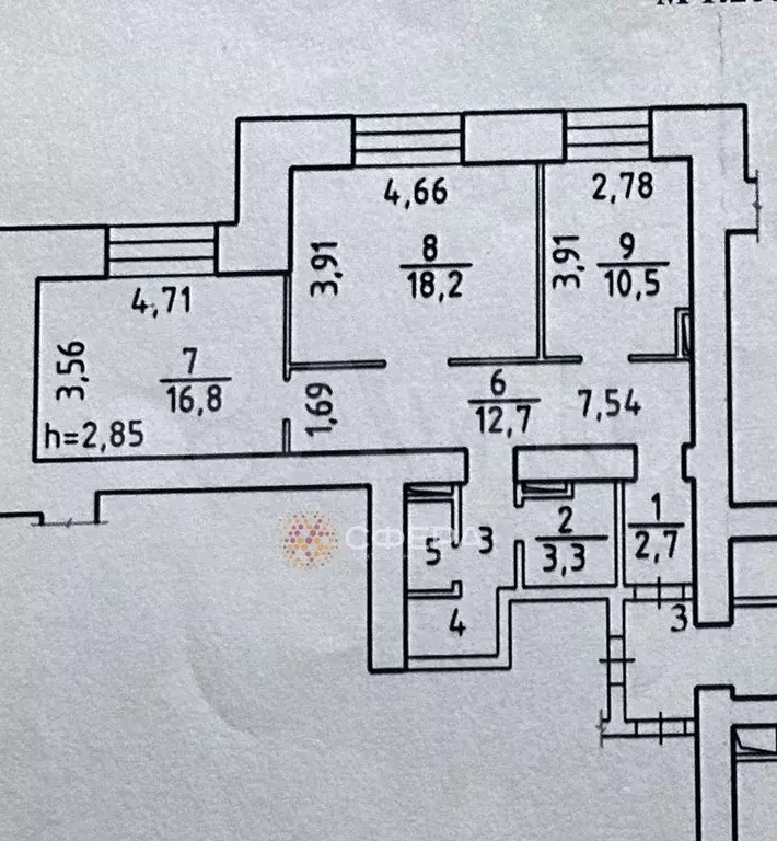 2-к. квартира, 70 м, 1/14 эт. - Фото 0