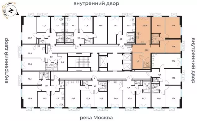 3-комнатная квартира: Москва, Большая Филёвская улица, 3к4 (97.1 м) - Фото 0