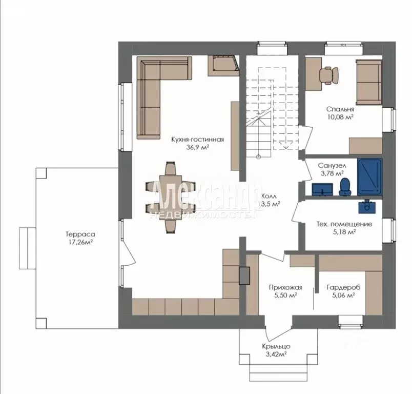 Дом в деревня Озерки, Полевая улица, 5Ж (180 м) - Фото 2