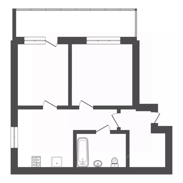 1-к кв. Тульская область, Тула Первомайская ул., 32А (59.6 м) - Фото 0