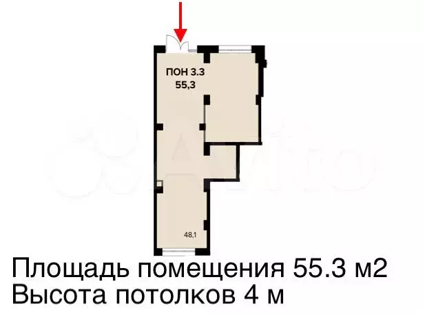 ЖК 1-й Донской аренда под аптеку 55.3 м - Фото 0