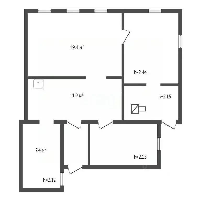 Дом в Красноярский край, Красноярск ул. Марии Ульяновой (68 м) - Фото 1