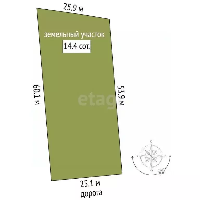 Участок в Костромская область, Кострома  (14.4 сот.) - Фото 2