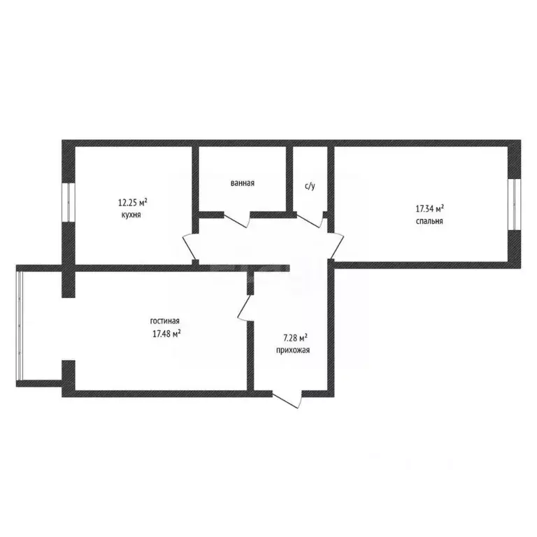 2-к кв. Нижегородская область, Нижний Новгород Кузнечиха жилрайон, ... - Фото 2