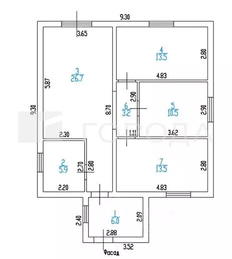 Дом в Алтайский край, Первомайский район, пос. Новый ул. Титова, 57 ... - Фото 2