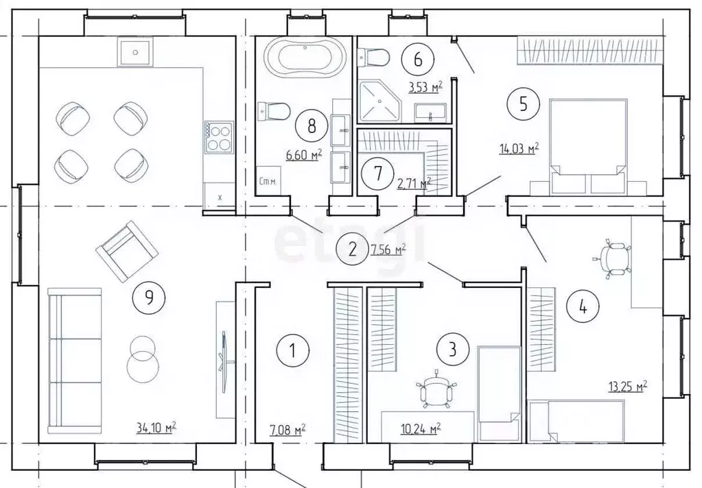 Дом в Костромская область, Костромской район, Минское с/пос, д. ... - Фото 1