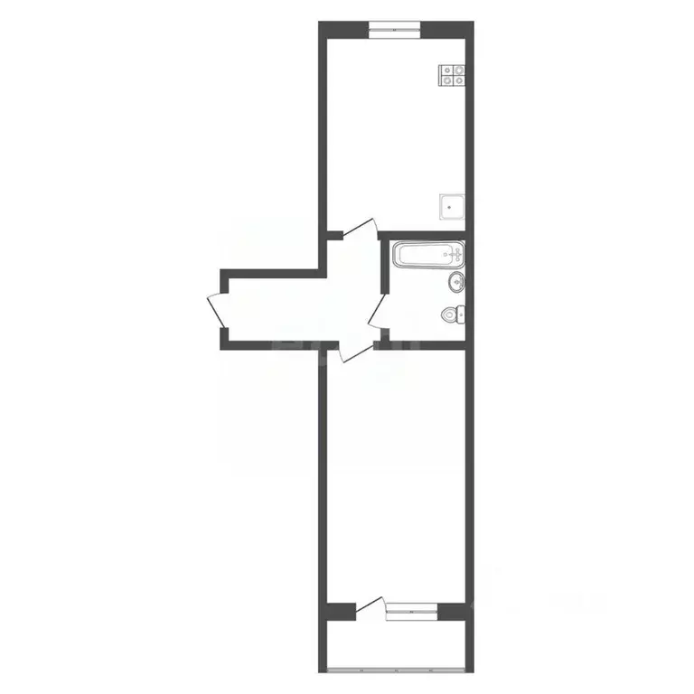 1-к кв. Тульская область, Богородицк Западный мкр, 10В (38.6 м) - Фото 2