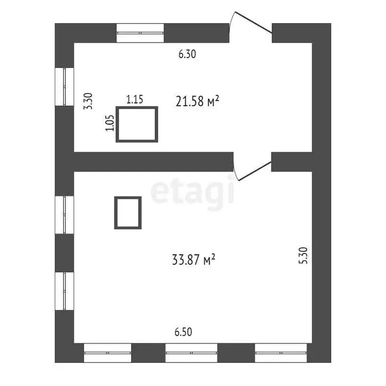 Дом в Мензелинск, Элеваторная улица (55.4 м) - Фото 1