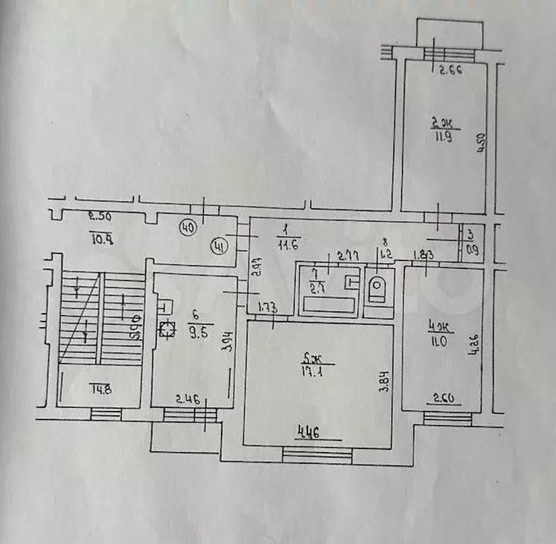 3-к. квартира, 67 м, 4/5 эт. - Фото 0