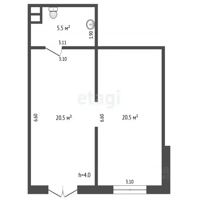 Офис в Краснодарский край, Новороссийск ул. Мурата Ахеджака, 16к2 (47 ... - Фото 2