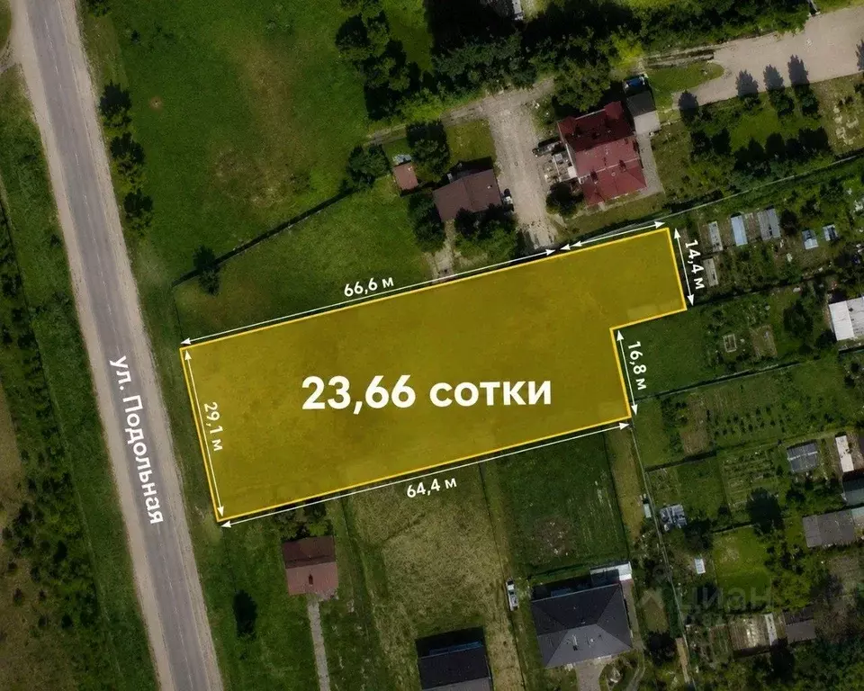 Участок в Тверская область, Торжок Подольная ул. (24.0 сот.) - Фото 1