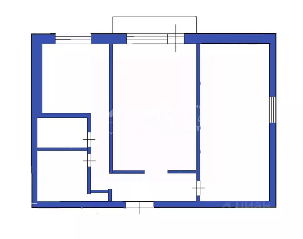 2-к кв. Кемеровская область, Ленинск-Кузнецкий бул. Химиков, 9/3 (52.6 ... - Фото 2