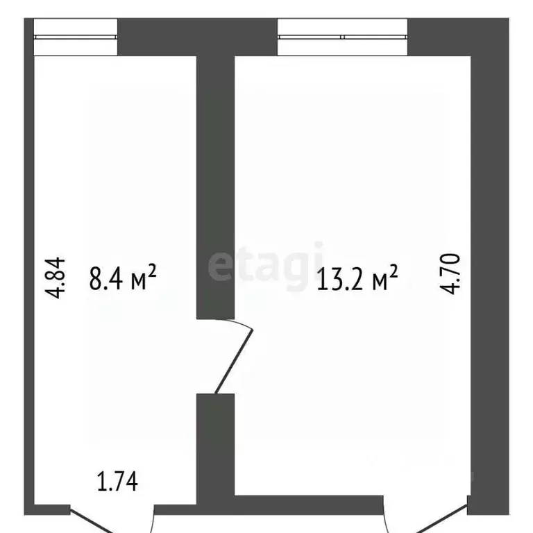 Комната Краснодарский край, Геленджик ул. Орджоникидзе, 9А (21.0 м) - Фото 1