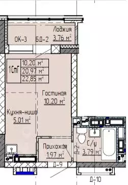 Студия Татарстан, Нижнекамск ул. Баки Урманче, 12 (22.85 м) - Фото 0