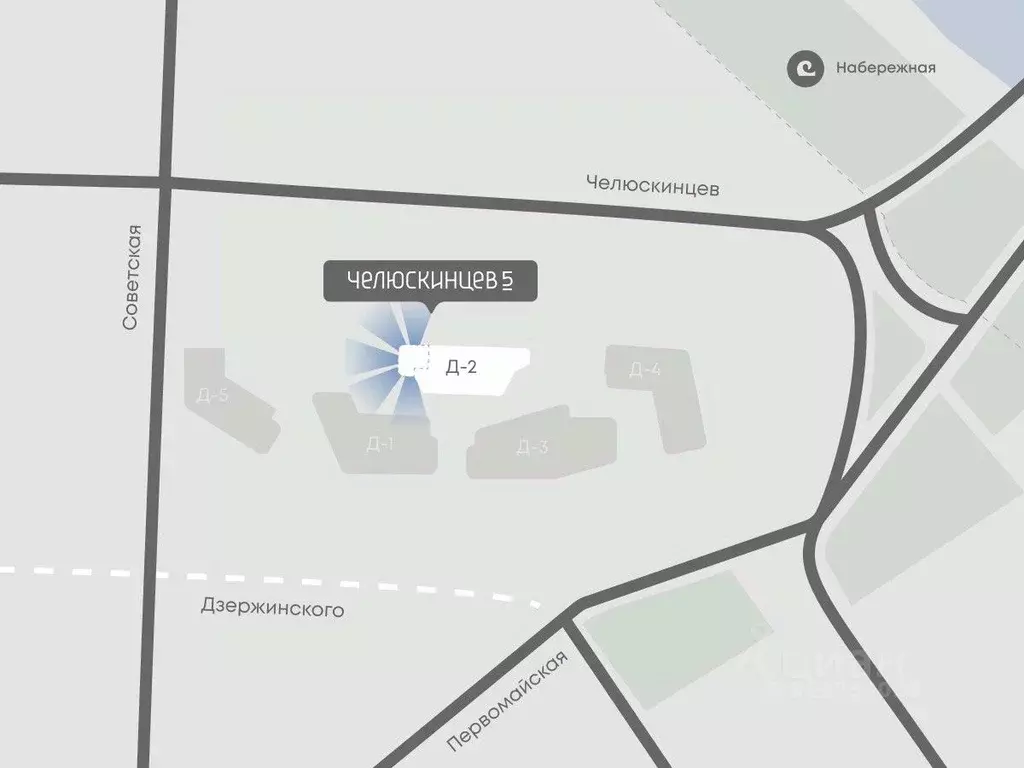 2-к кв. Тюменская область, Тюмень Челюскинцев 5 жилой комплекс (78.5 ... - Фото 2