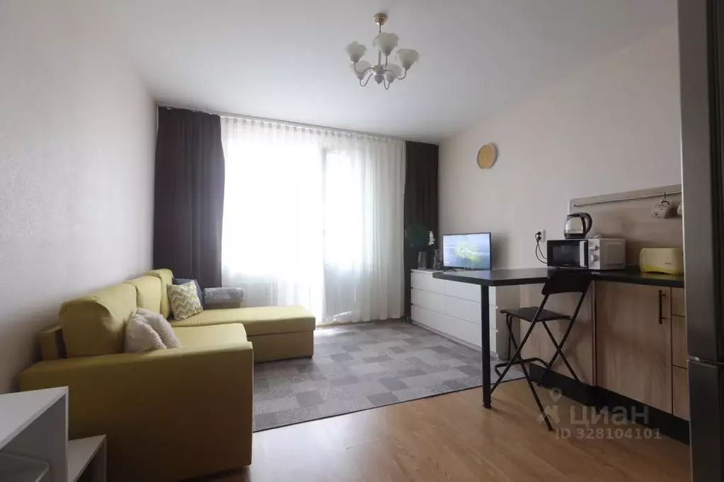 Студия Ленинградская область, Мурино Всеволожский район, просп. ... - Фото 1