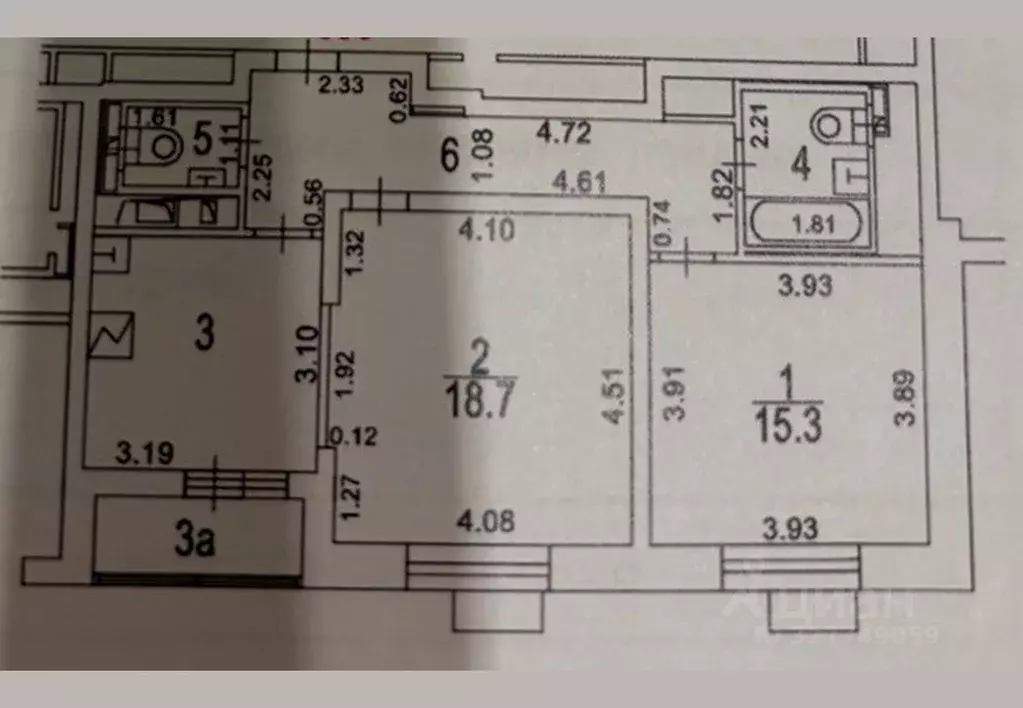2-к кв. Москва проезд Досфлота, 2А (60.3 м) - Фото 2