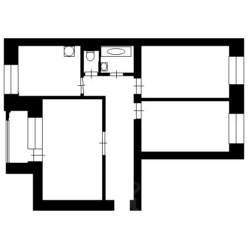 3-к кв. Башкортостан, Стерлитамак Коммунистическая ул., 106 (67.0 м) - Фото 1