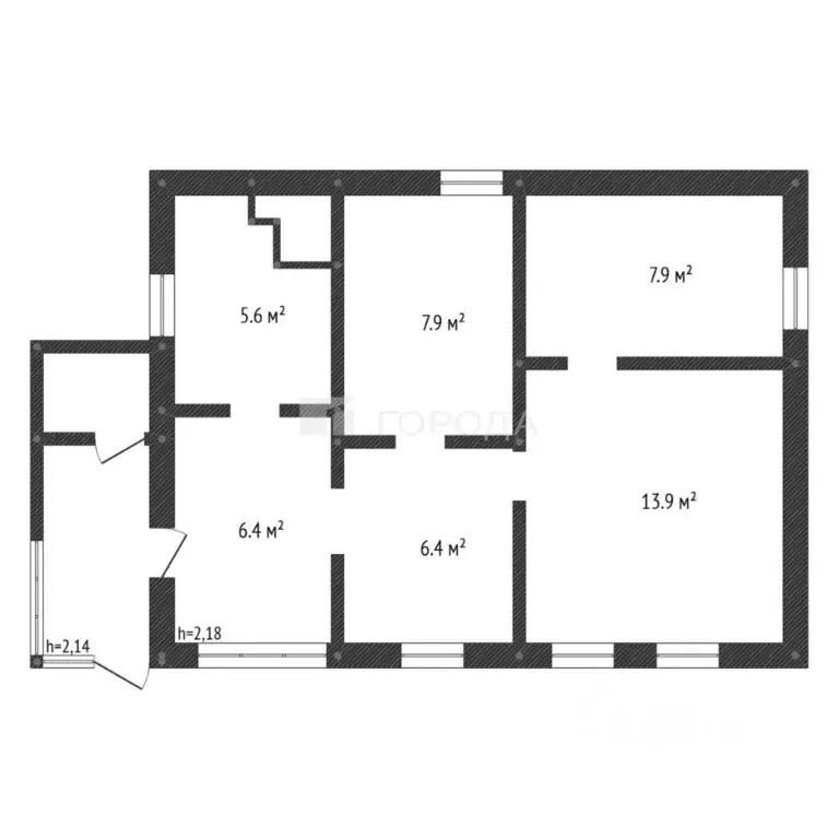 Дом в Кемеровская область, Новокузнецк Зыряновская ул., 31А (55 м) - Фото 1