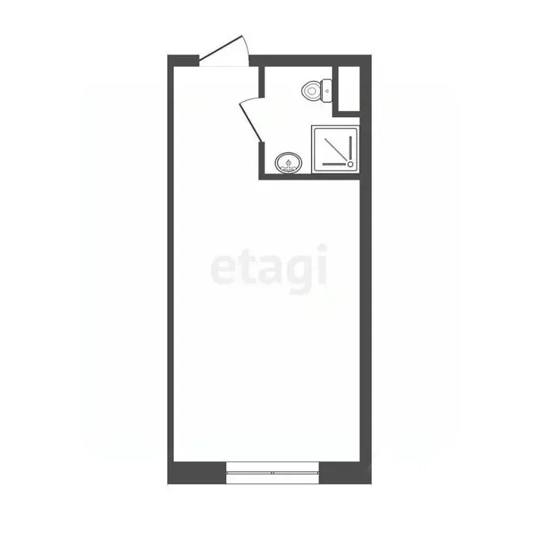 Студия Севастополь Севастопольская зона ЮБК кв-л, 20А (25.6 м) - Фото 2