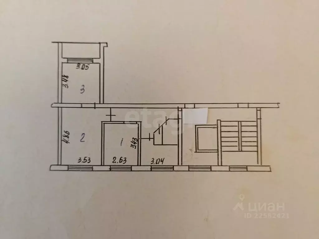 3-к кв. Удмуртия, Воткинск ул. 1905 года, 7 (55.2 м) - Фото 1