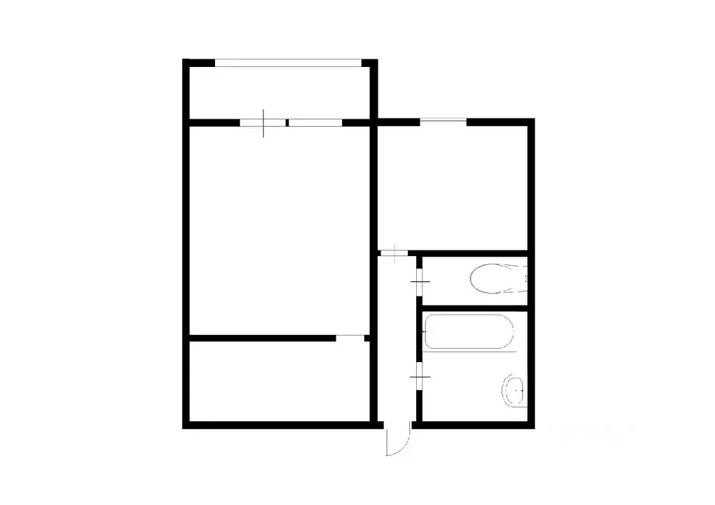 1-к кв. Татарстан, Набережные Челны ул. Раскольникова, 23 (36.0 м) - Фото 1